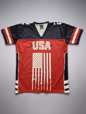 Greater Half USA 2nd Amendment Football Jersey Men's L